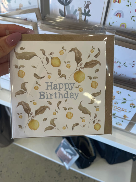 Forest & Fig Greeting Card - Birthday Lemon