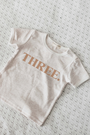 Bencer & Hazelnut Birthday Tee - THREE Hazelnut