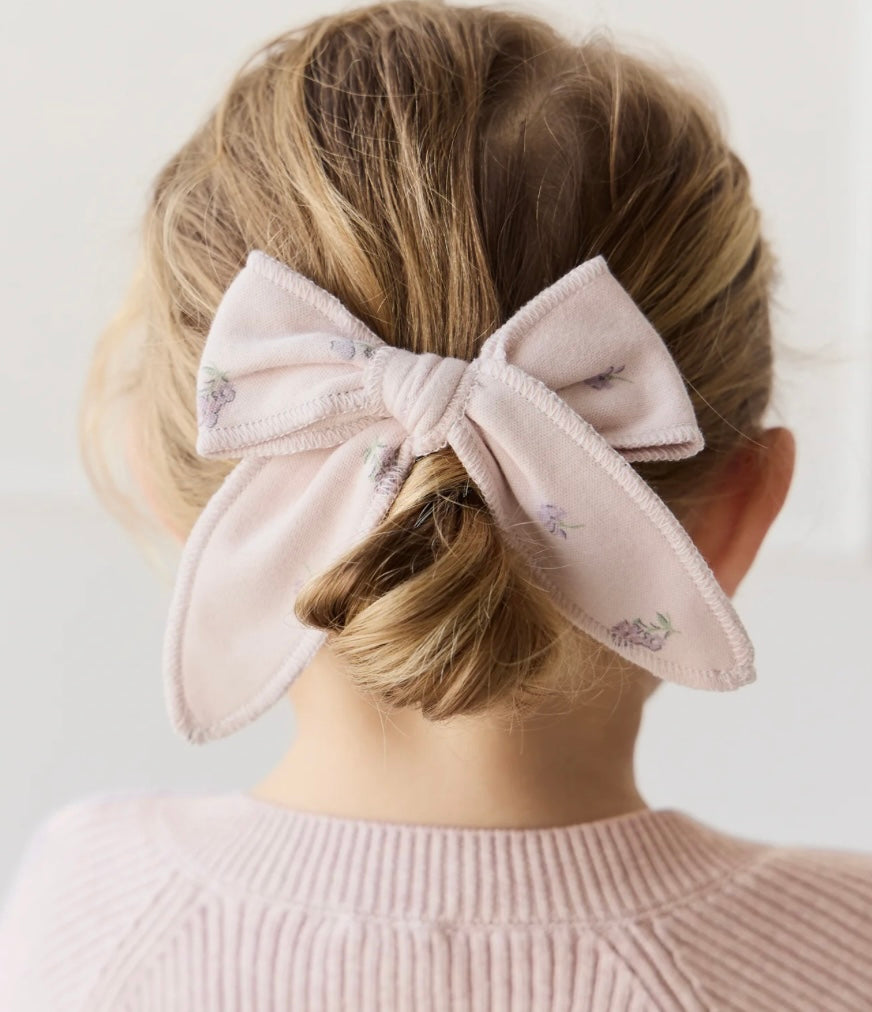 Jamie Kay Organic Cotton Bow - Meredith Violet