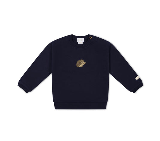 Jamie Kay Organic Cotton Damien Sweatshirt - Constellation Hedgehog