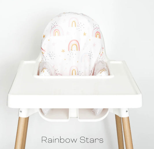 Nibble & Rest Highchair Cushion Cover - Rainbow Stars