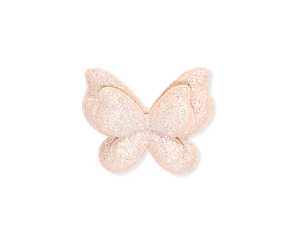 Little Marshmallow Clip - Blush Champagne Butterfly