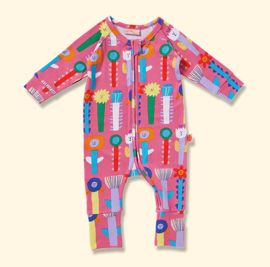 Halcyon Nights Long Sleep Romper = Growing Tall