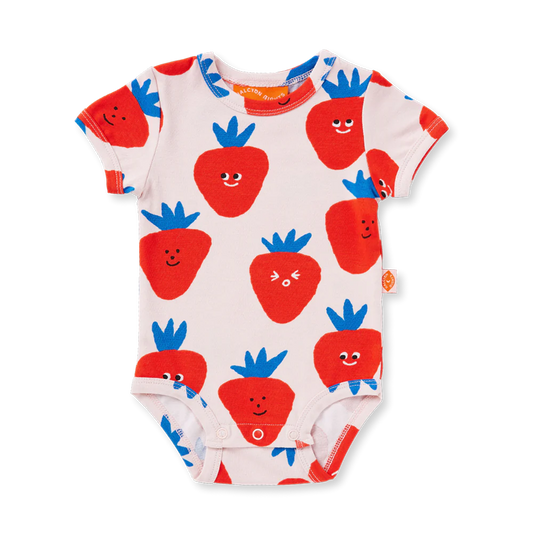 Halcyon Nights Short Sleeve Bodysuit - Berry Cosy