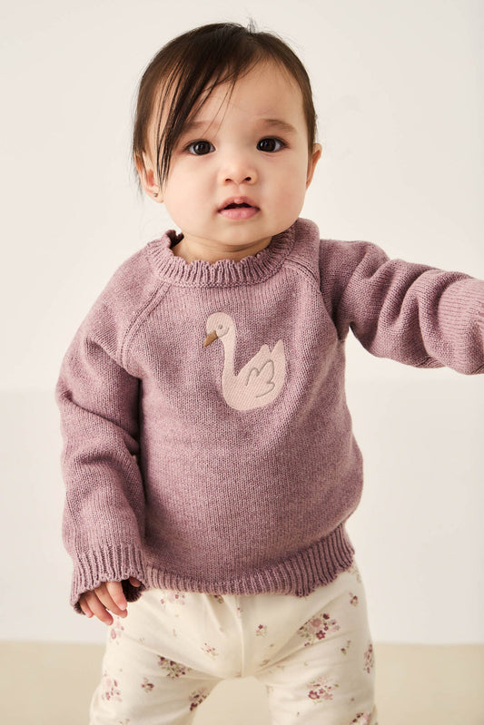 Jamie Kay Audrey Knitted Marle Jumper - Dreamy Pink Marle