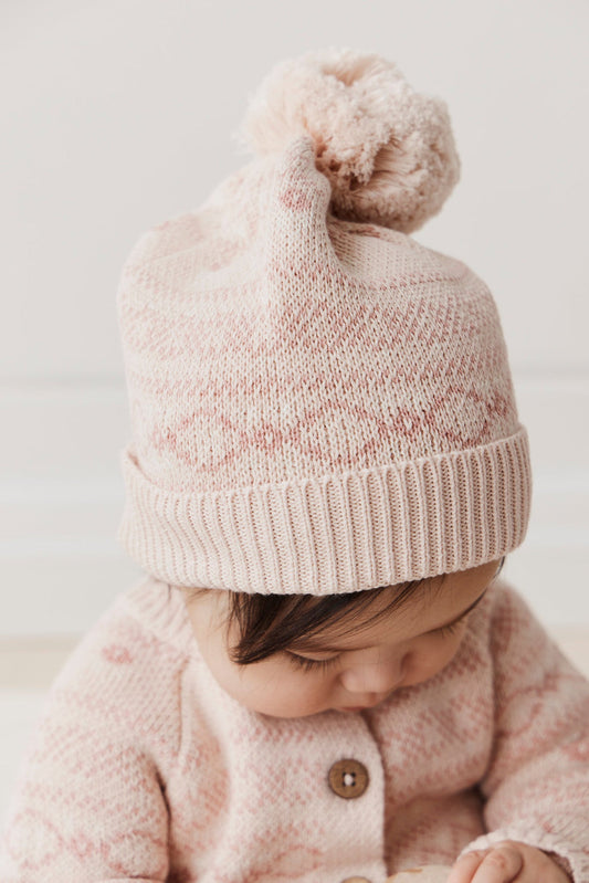 Jamie Kay Millie Hat - Millie Fairisle Whisper Pink