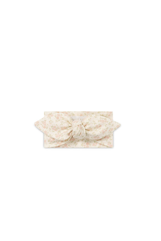 Jamie Kay Cotton Headband - Rosalie Floral Mauve