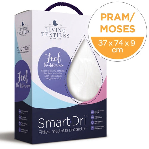 Living Textiles Smart-Dri Mattress Protector - Pram/Moses