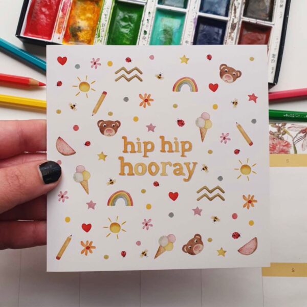 Forest & Fig Greeting Card - Hip Hip Hooray